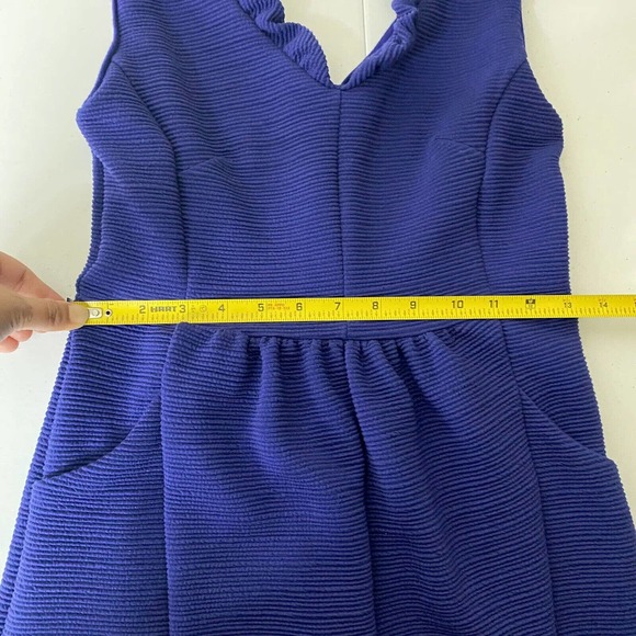 Anthropologie Maeve NWT Blue Ottoman Cocktail Dress Size Petite Small. - Picture 13 of 15